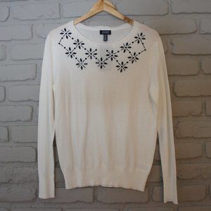 NWT Jones New York Beaded Sweater
